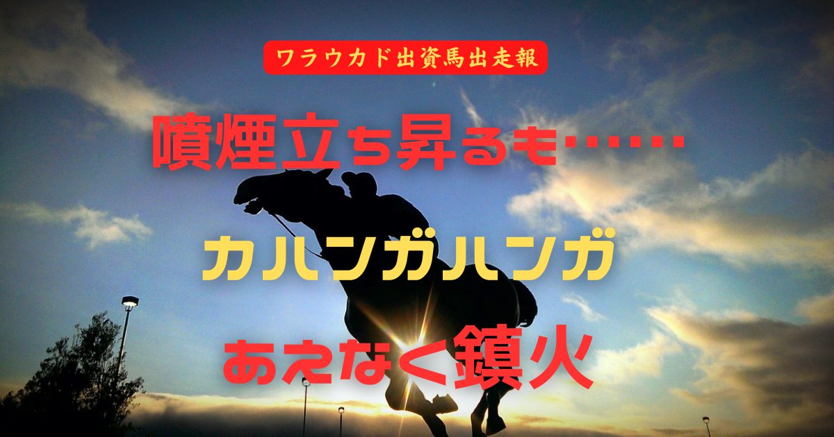 噴煙立ち昇るも……　カハンガハンガ　あえなく鎮火